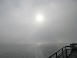 sun in fog