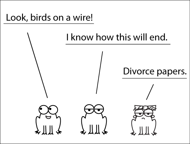 divorce papers haiku