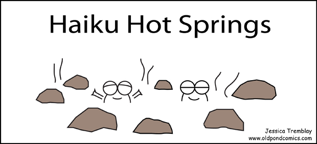 comic haiku hot springs
