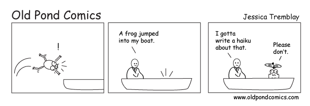 Old Pond Comics: seize the haiku moment